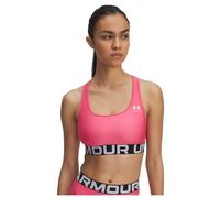 UA HG Mid Branded - Super Pink / / White - XS