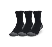 Under Armour Adults Performance Cotton Mid Trainers Sock - Black 7 - 11