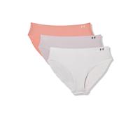 UA PURE STRETCH NO SHOW BIKINI-SOLID 3PK, CANYON PINK, M