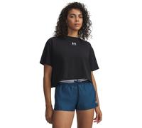 UA Rival Boxy Tee Solid Black/White