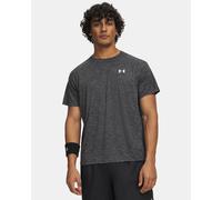 UA Textured Short Sleeve Tee Black/White UK L