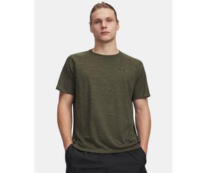 UA TexturedShort SleeveTee Marine Green/Black UK S