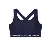 Ua Womens Ua Crossback Mid Bra Midnight Navy / Midnight Navy / White Xs