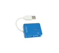 UA0136 Hub USB A Female x4, USB A Male USB 2.0 PnP Blue LOGILINK