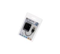 UA0139 Hub USB USB 1.1,USB 2.0 PnP black Number of ports: 4 480Mbps LOGILINK