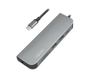 UA0343 Hub USB 4k,USB 2.0,USB 3.0 SD,SD Micro 4K,UHD Compatible LOGILINK