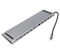 UA0411 Hub USB DisplayPort 1.0,HDMI 2.0,USB 3.2 gray 0.15m LOGILINK