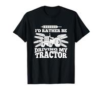 UAB KIDKIS Women's Farmer Funny Gift T-Shirt - Black, Short Sleeve, Classic Fit, Small