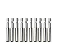 Uadme 10 Pcs Magnetic Drill Bit Holder 1/4", 60mm Hex Screwdriver Extension Bits Holder, for Screws, Nuts, Drill or Handheld Driver