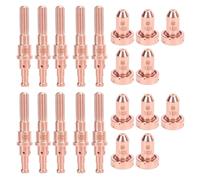 Uadme 10 Set Plasma Cutting Torch Electrode Nozzle Tips 60A 9-8215 9-8210 Brass Replacement Consumables for SL60 SL100