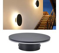 Uadme 12W LED Flush Wall Ceiling Mounted,Round Circular Bulkhead Light Fitting Indoor LED Wall Lamp Modern Wall Lamp,Outside use for Garden Corridor Hallway Wall