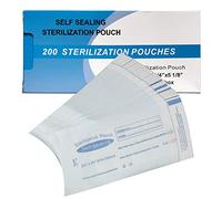 Uadme 200Pcs Self Sealing Sterilization Pouches, 57 x 130mm Disposable Sterilising Bags, Cleaning Pouch for Autoclave Sterilizer, Nail Tool Steriliser, Dentist Tools