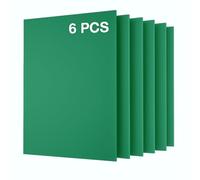 Uadme 3 mm Coloured Plywood, 6 Pieces Linden Wood for Laser Engraving 30 x 21 cm, Plywood Plate for Modelling, Laser Cutting, Pyrography, Painting (Green)