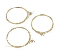 Uadme 3 Set Universal Steel Acoustic Folk Guitar Strings, Replacement Brass Strings for Musical Instruments, Compatible with Acoustic Guitars, and Reliable