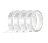 Uadme 4 Rolls Heat Transfer Resistant Tape, High Temperature Tape for Electronics, Printing, Circuit Boards, Sublimation and Heat Press Transfer, 10mm x 33m/108ft