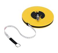 Uadme 50m Long Tape Measure, Double Face Inch Metric Marked, Flexible Fiberglass Measuring Tape for Building Requirements Surveyors and Engineers Site Use Measurements