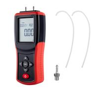 Uadme Digital Manometer Gas Pressure Tester, 12 Selectable Units Differential, Dual Port Handheld Portable Air Pressure Gauge with LCD Backlight, for Gas Furnace Valve Ductwork