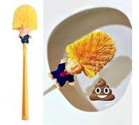Uadme Donald Trump Novelty Toilet Brush, Hygienic Toilet Brushes Funny Gift for Bathroom Cleaning (without Holder)