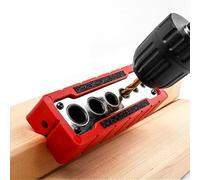 Uadme Drill Guide 3/5/7/9/11/13mm, Portable & Durable Drill Block for Vertical Hole Drilling, Professional Locator Doweling Jig for DIY Projects & Professional Carpentry