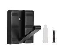 Uadme Folding Hook Wall Mounted Aluminum Clothes Hanging Hook Space Saving Organizer for Bathroom Kitchen Bedroom Hallway Black 6 x 7 x 1.3cm