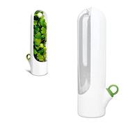 Uadme Fresh Herb Keeper Herb Storage Container Herb Savor Pod Vanilla Freshness Savor Preserver Cup Vegetable Preserving Bottle Kitchen Storage Cup Keeps Greens Fresh
