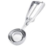 Uadme Ice Cream Scoops with Easy Trigger Stainless Steel Cookie Scoop Good Grips Squeeze Melon Disher for Ice Cream, Meatballs, Mellon Balls, Mashed Potatoes and Muffins(6cm)