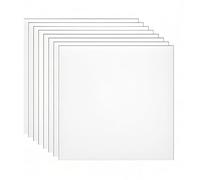 Uadme Laser Engraving Sheets, ABS Plastic Sheet 1.3mm, 8Pcs Double Color Plates 30x30cm, Engravable Materials for Laser, for Custom Signs, Name Plate, DIY Carving (Black on White)