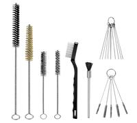 Uadme Multi-Purpose Spray Gun Cleaning Kit, 21Pcs Paint Spray Guns Cleaner with Nylon Brushes, Precision Needles & Metal Tube Brushes for Airbrush, Tattoo Equipment & Nozzle Maintenance
