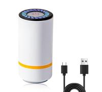 Uadme Portable Vacuum Sealer Machine, Automatic Handheld Vacuum Sealer, Air Sealer, with Battery for Clothing and Food Packaging (White)