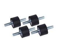 Uadme Rubber Buffer M8, Pack of 4 Damper Rubber, M8 30 x 20 Vibration Damper, Anti Vibration Rubber Bearings for Air Compressors, Petrol Engines, Water Pumps, Damping Noise Reduction