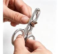 Uadme Scissor Nut Cracker, Pistachio Nuts Sheller, Stainless Steel Nutcracker, 3 Size Holes, Home Specialty Gadgets