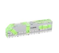 Uadme Small Bubble Level, 45° Spirit Level, Picture Hanging Levels Tools, with 3 Different Bubbles, for Machinist Construction Household (102x25x15mm)