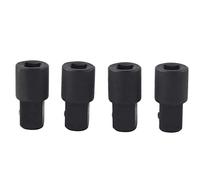 Uadme Socket Adapter High Carbon Steel Durable Ratchet Wrench Drive Socket Conversion Tool 1/4 to 3/8 for Industrial Manufacturing and DIY Projects 4Pcs Set