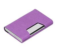 Uadme Stainl Steel Busin Card Holder Case, Portable Organizer for Busin Works, Purple 336#, Busin Card Wallet, Innovative Gift