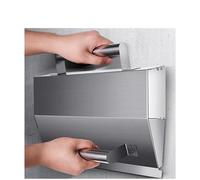 Uadme Stainless Steel Plastering Trowel Efficient Wall Plastering Tool Mortar Spreader for Office Buildings Interior Wall Renovation and Decorations