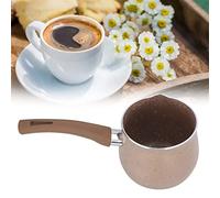 Uadme Tiny Saucepan,10Cm Small Saucepan Single Handle Coffee Warmer Boiling Pot Mini Milk Pan Aluminum Alloy Anti Scalding,for Cooking for Induction, Gas & Electric Hobs (Coffee)