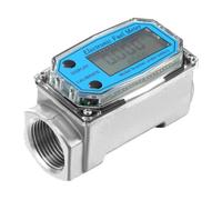 Uadme Turbine Water Flow Meter, 1" NPT High Accuracy Digital Display 15-120L/Min, Flowmeter for Diesel, Kerosene, Gasoline