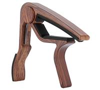 Uadme Universal Acoustic Folk Guitar Capo, Rose Wood Type Tuning Clamp Clip, Guitar Accory for String Instruments, Lightweight and Portable Design