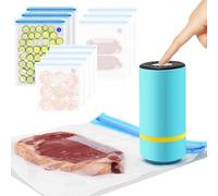 Uadme Vacuum Sealer Food Storage Bags, 6 Pcs Reusable Transparent BPA Free Sous Vide Bags for Food Storage and Cooking, 3 Size Optional Sealed Freezer Bag for Preserving Food (26x34cm)