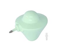 Uadme Wall Hook Coat Hook Hat Hook Durable Resin Mushroom Shaped Wall Mounted Lightweight Small Hook for Home Clothing Store Light Green 6.9x6.2cm