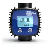 Uadme Water Flow Meter, 1" Internal Thread Digital Display High Accuracy, 5-120 L/Min Turbine Flowmeter for Diesel, Gasoline, Urea,Water, Oil