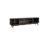 uadyie Tv Stand Cabinet 200cm Vintage Solid Wood Storage Cabinet, Black Country Entertainment Center with Storage, Living Room Furniture for Hotels & Conference Rooms Tv Cabinets For Living Room