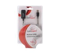 UAE-01-10M USB Repeater USB 2.0 USB A Female, USB A Male 10m Black GEMBIRD