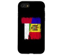 UAE Moldova Half Flag Emirati Moldovan Heritage Case for iPhone SE (2020) / 7/8