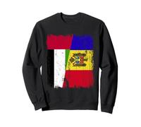 UAE Moldova Half Flag Emirati Moldovan Heritage Sweatshirt