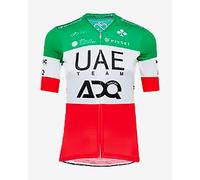 UAE Team Emirates ADQ 2025 Short Sleeve Jersey Red White Green Women - XXS