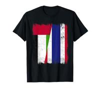 UAE Thailand Half Flag Emirati Thai Roots T-Shirt