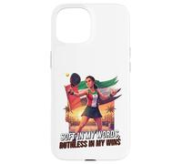UAE Women Padel Hero Artwork Soft In My Words Ruthless Wins Case for iPhone 15