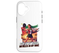 UAE Women Padel Hero Artwork Soft In My Words Ruthless Wins Case for iPhone 16
