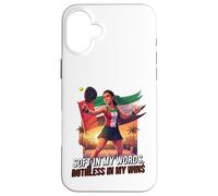 UAE Women Padel Hero Artwork Soft In My Words Ruthless Wins Case for iPhone 16 Plus